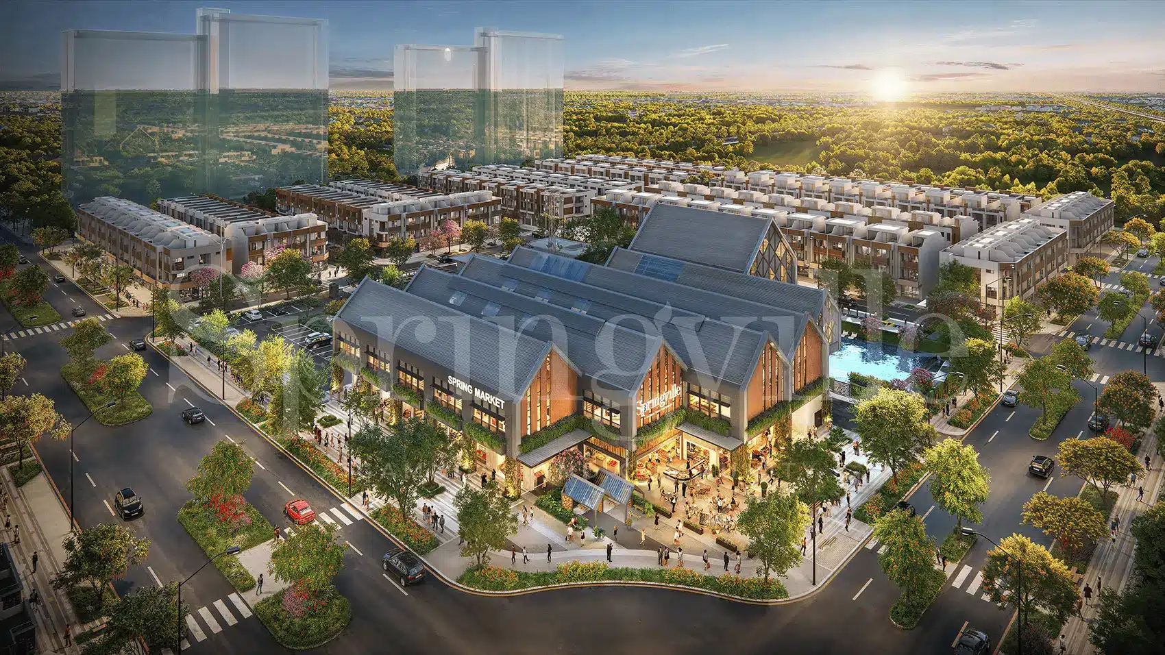 Spring Ville – Khu đô thị hiện đại với tiện ích đẳng cấp, mang đến cuộc sống toàn diện tại Nhơn Trạch, Đồng Nai.