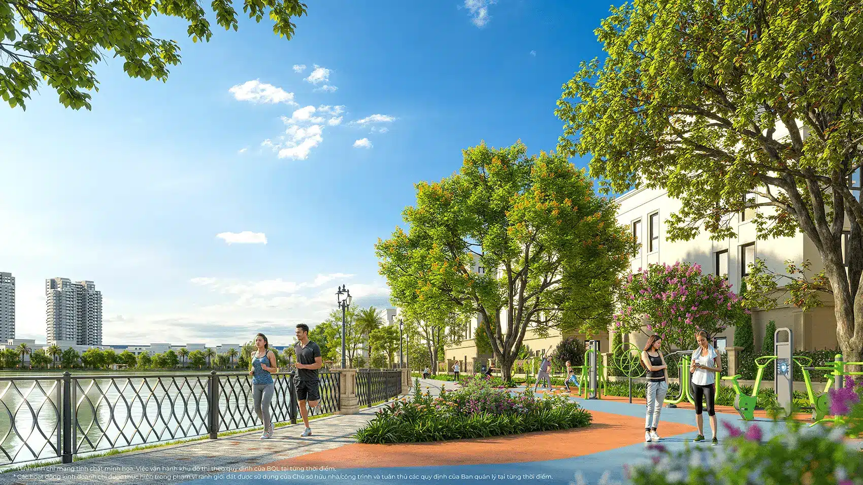Công viên sinh thái tại Vinhomes Green City: Điểm đến lý tưởng cho cuộc sống năng động và hiện đại.