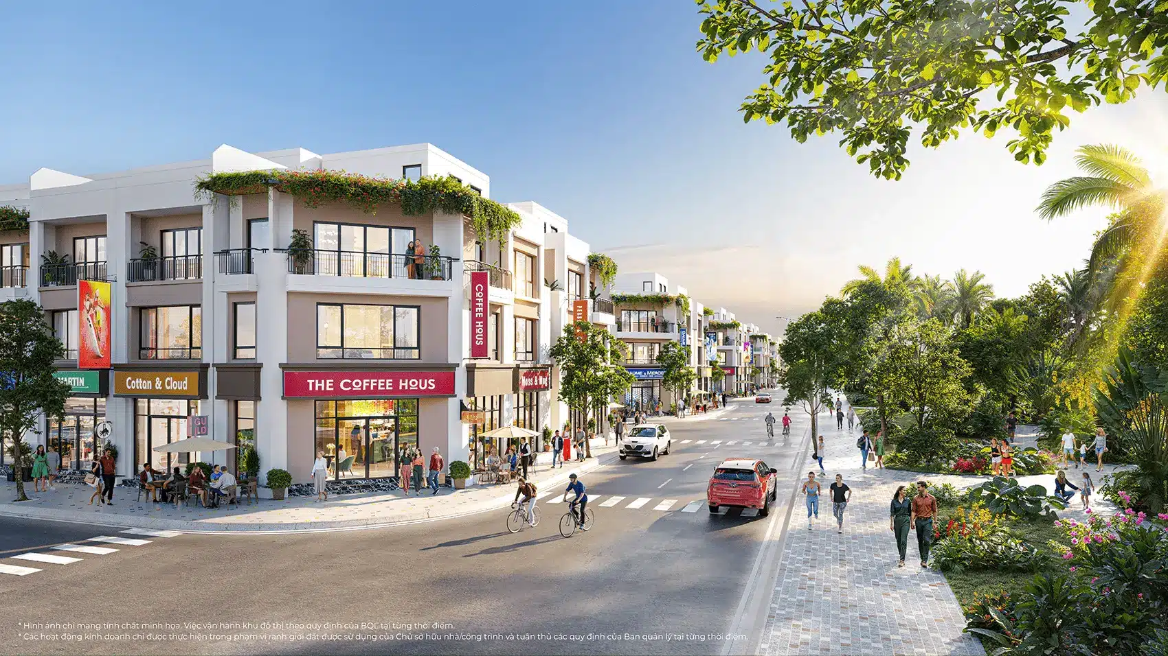 Khu thương mại sầm uất tại Vinhomes Green City, nơi mang đến trải nghiệm mua sắm, giải trí và ẩm thực đẳng cấp.
